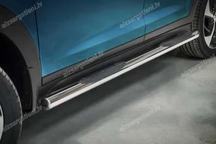 STEELER ROUND SIDE BARS WITH PLASTIC FOOTSTEPS