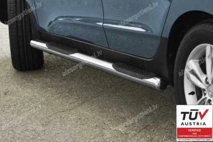 STEELER ROUND SIDE BARS WITH PLASTIC FOOTSTEPS