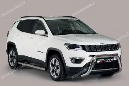 MISUTONIDA ROUND SIDE BARS WITH PLASTIC FOOTSTEPS JEEP Compass