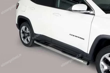 MISUTONIDA ROUND SIDE BARS WITH PLASTIC FOOTSTEPS JEEP Compass
