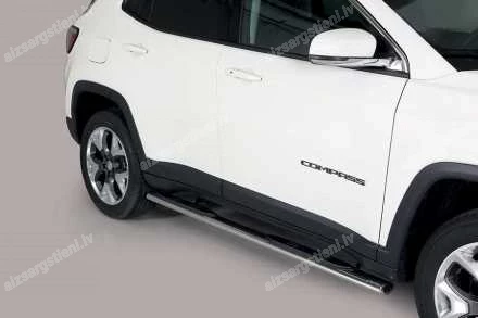 MISUTONIDA OVAL SIDE BARS WITH PLASTIC FOOTSTEPS JEEP Compass
