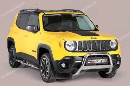 MISUTONIDA OVAL SIDE BARS WITH INTEGRATED PLASTIC FOOTSTEPS JEEP Renegade