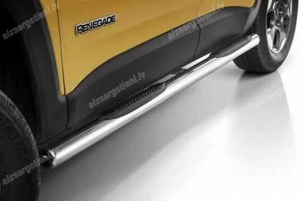 STEELER ROUND SIDE BARS WITH PLASTIC FOOTSTEPS JEEP Renegade