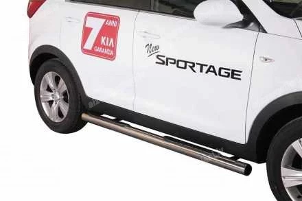 MISUTONIDA ROUND SIDE BARS WITH PLASTIC FOOTSTEPS KIA Sportage