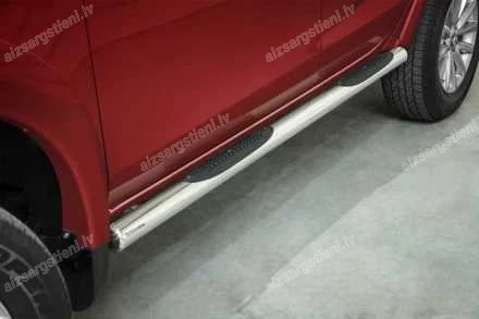 STEELER ROUND SIDE BARS WITH PLASTIC FOOTSTEPS