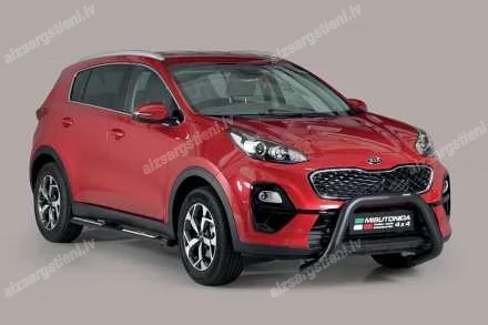 MISUTONIDA OVAL SIDE BARS WITH INTEGRATED PLASTIC FOOTSTEPS KIA Sportage