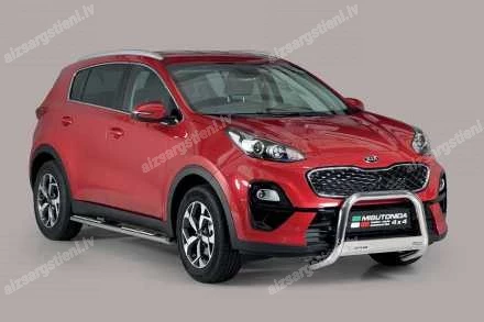 MISUTONIDA OVAL SIDE BARS WITH INTEGRATED PLASTIC FOOTSTEPS KIA Sportage