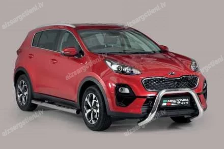 MISUTONIDA ROUND SIDE BARS WITH PLASTIC FOOTSTEPS KIA Sportage
