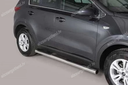 MISUTONIDA ROUND SIDE BARS WITH PLASTIC FOOTSTEPS KIA Sportage