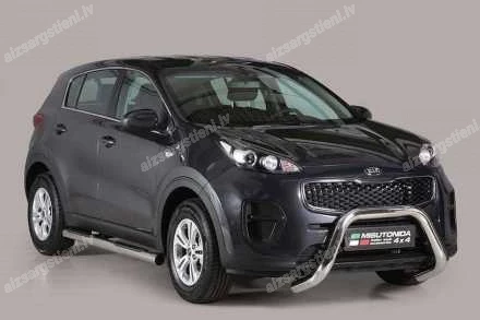 MISUTONIDA ROUND SIDE BARS WITH PLASTIC FOOTSTEPS KIA Sportage