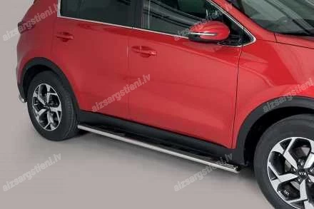 MISUTONIDA OVAL SIDE BARS WITH PLASTIC FOOTSTEPS KIA Sportage