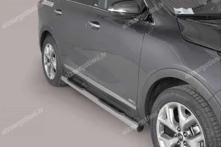MISUTONIDA ROUND SIDE BARS WITH PLASTIC FOOTSTEPS KIA Sorento