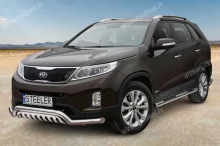 STEELER ROUND SIDE BARS WITH INTEGRATED FOOTSTEPS KIA Sorento