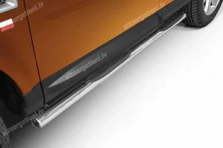 STEELER ROUND SIDE BARS WITH PLASTIC FOOTSTEPS