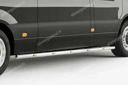 METEC ROUND SIDE PROTECTION BARS WITH ADDITIONAL LED BODY LIGHTS (L2 WHEELBASE)