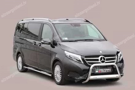 MISUTONIDA OVAL SIDE BARS WITH INTEGRATED PLASTIC FOOTSTEPS MERCEDES-BENZ V-Class, MERCEDES-BENZ Vito / Viano