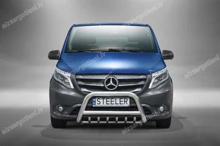 STEELER PRIEKŠĒJAIS A FORMAS AIZSARGSTIENIS AR ŠĶĒRSSTIENI UN AIZSARGRIBĀM MERCEDES-BENZ V-Class, MERCEDES-BENZ Vito / Viano