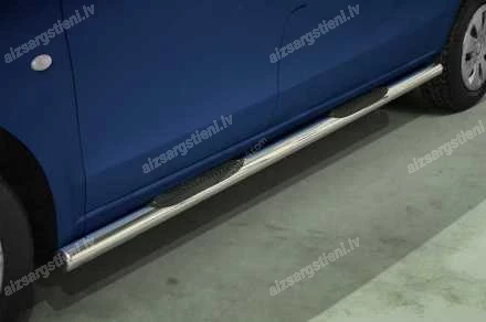STEELER ROUND SIDE BARS WITH PLASTIC FOOTSTEPS