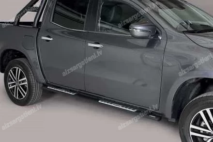 MISUTONIDA OVAL SIDE BARS WITH INTEGRATED PLASTIC FOOTSTEPS MERCEDES-BENZ X-Class