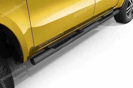STEELER ROUND SIDE BARS WITH INTEGRATED FOOTSTEPS (76MM)
