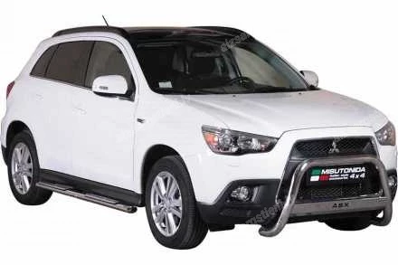 MISUTONIDA OVAL SIDE BARS WITH INTEGRATED PLASTIC FOOTSTEPS MITSUBISHI ASX