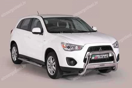 MISUTONIDA OVAL SIDE BARS WITH INTEGRATED PLASTIC FOOTSTEPS MITSUBISHI ASX