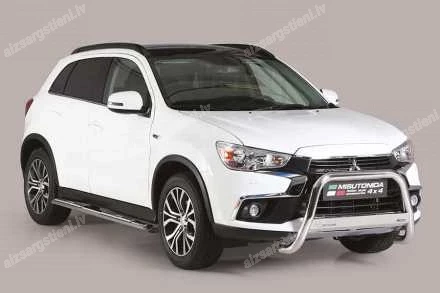 MISUTONIDA OVAL SIDE BARS WITH INTEGRATED PLASTIC FOOTSTEPS MITSUBISHI ASX