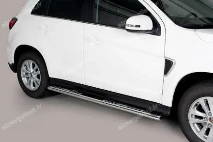 MISUTONIDA OVAL SIDE BARS WITH INTEGRATED PLASTIC FOOTSTEPS MITSUBISHI ASX