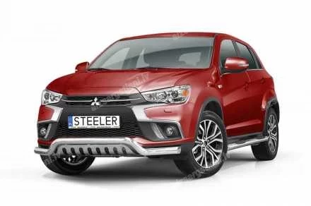 STEELER LOW BAR WITH AXLE-PLATE MITSUBISHI ASX