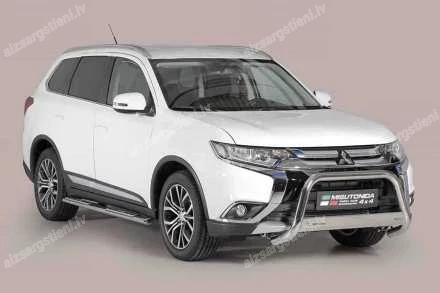 MISUTONIDA OVAL SIDE BARS WITH INTEGRATED PLASTIC FOOTSTEPS MITSUBISHI Outlander