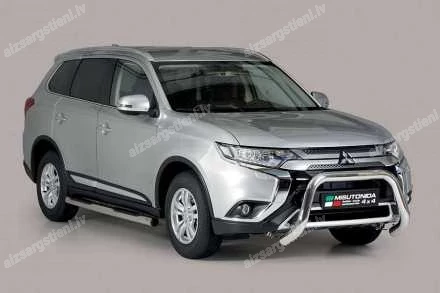 MISUTONIDA ROUND SIDE BARS WITH PLASTIC FOOTSTEPS MITSUBISHI Outlander