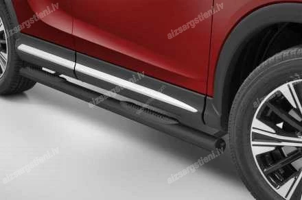 STEELER ROUND SIDE BARS WITH PLASTIC FOOTSTEPS
