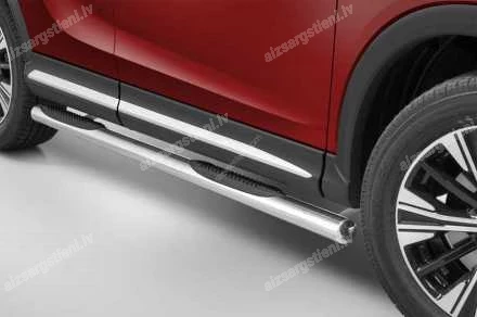 STEELER ROUND SIDE BARS WITH PLASTIC FOOTSTEPS