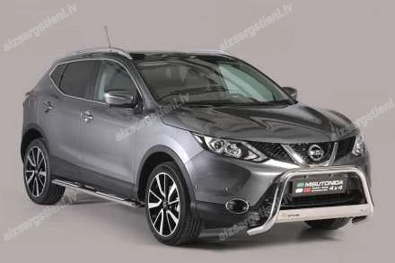 MISUTONIDA OVAL SIDE BARS WITH INTEGRATED PLASTIC FOOTSTEPS NISSAN Qashqai