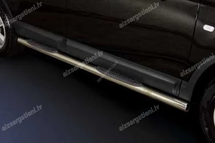STEELER ROUND SIDE BARS WITH PLASTIC FOOTSTEPS
