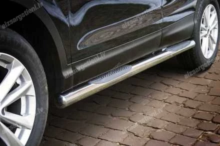 STEELER ROUND SIDE BARS WITH PLASTIC FOOTSTEPS