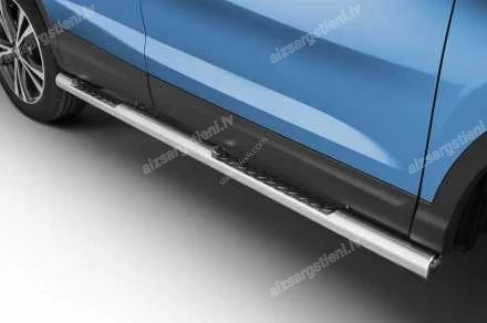 STEELER ROUND SIDE BARS WITH INTEGRATED FOOTSTEPS
