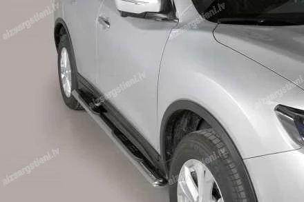 MISUTONIDA OVAL SIDE BARS WITH PLASTIC FOOTSTEPS NISSAN X-Trail