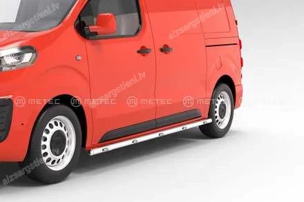 METEC ROUND SIDE PROTECTION BARS WITH ADDITIONAL LED BODY LIGHTS (L2, L3 WHEELBASE)