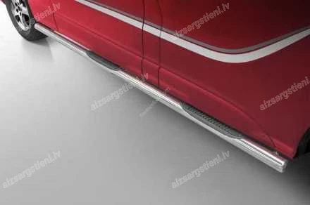 STEELER ROUND SIDE BARS WITH PLASTIC FOOTSTEPS