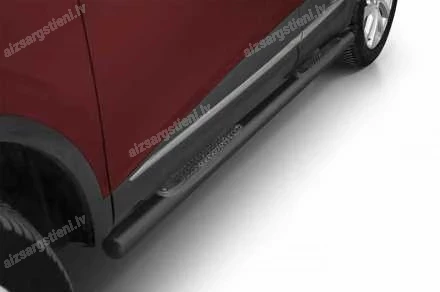STEELER ROUND SIDE BARS WITH PLASTIC FOOTSTEPS