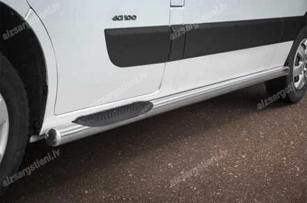 STEELER ROUND SIDE BARS WITH PLASTIC FOOTSTEPS