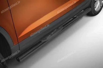 STEELER ROUND SIDE BARS WITH PLASTIC FOOTSTEPS