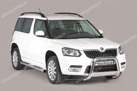 MISUTONIDA ROUND SIDE BARS WITH PLASTIC FOOTSTEPS SKODA Yeti
