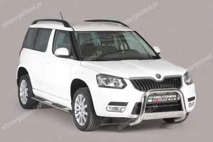 MISUTONIDA OVAL SIDE BARS WITH PLASTIC FOOTSTEPS SKODA Yeti