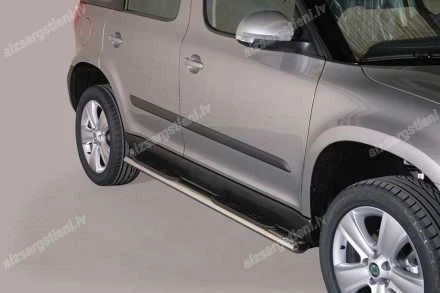 MISUTONIDA OVAL SIDE BARS WITH PLASTIC FOOTSTEPS SKODA Yeti