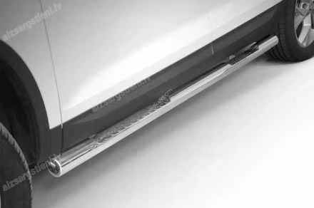 STEELER ROUND SIDE BARS WITH INTEGRATED FOOTSTEPS
