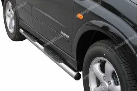 MISUTONIDA ROUND SIDE BARS WITH PLASTIC FOOTSTEPS SSANGYONG/KGM Kyron