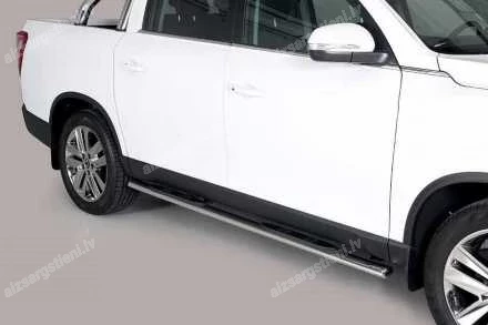 MISUTONIDA OVAL SIDE BARS WITH PLASTIC FOOTSTEPS SSANGYONG/KGM Musso