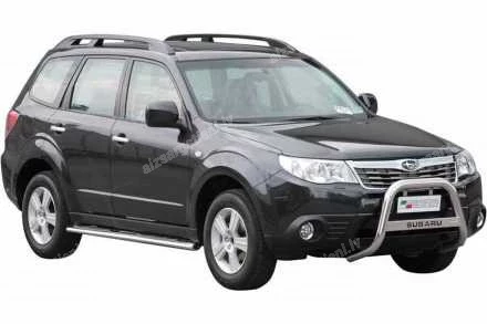 MISUTONIDA OVAL SIDE BARS WITH PLASTIC FOOTSTEPS SUBARU Forester